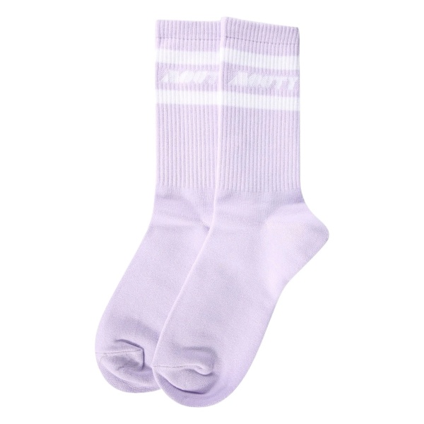 intarsia-knit logo socks