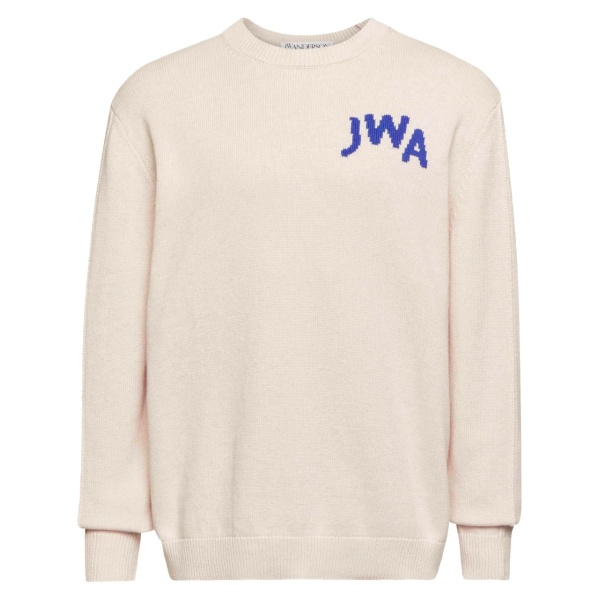 intarsia logo jumper