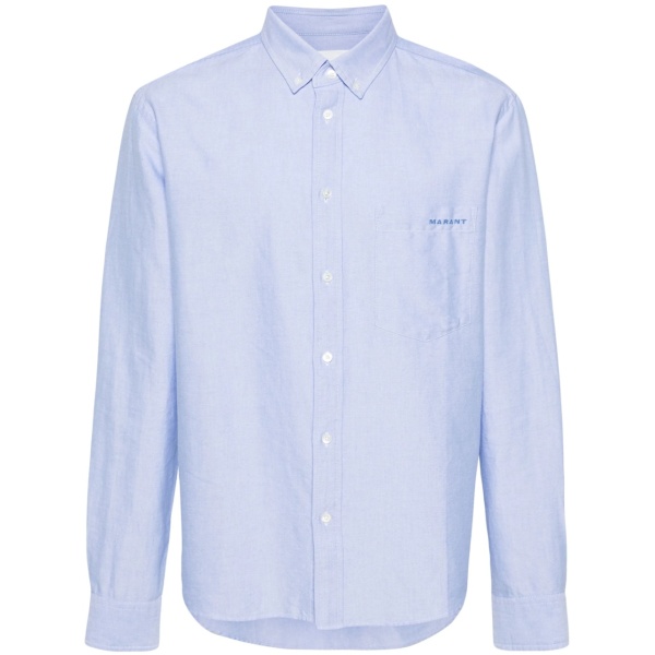 Jasolo logo-embroidered cotton shirt