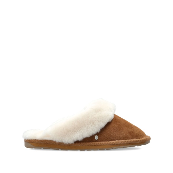 Jolie fur trim slippers