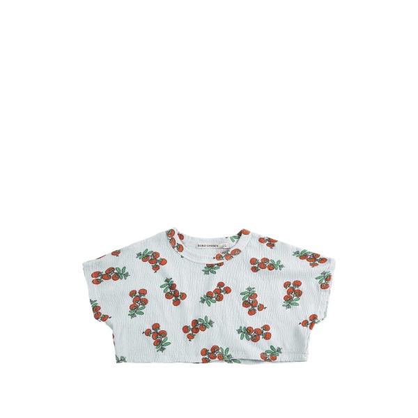 Juicy Tomatoes all over cropped T-shirt