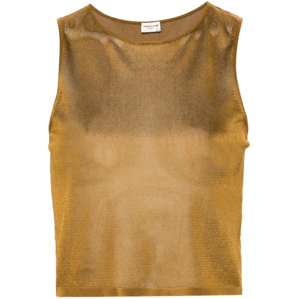 knitted cropped tank top