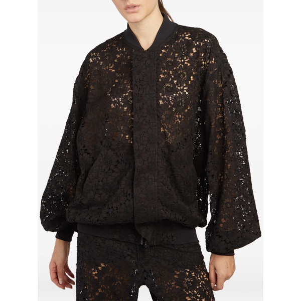 lace bomber jacket