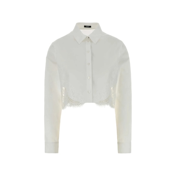 lace poplin shirt