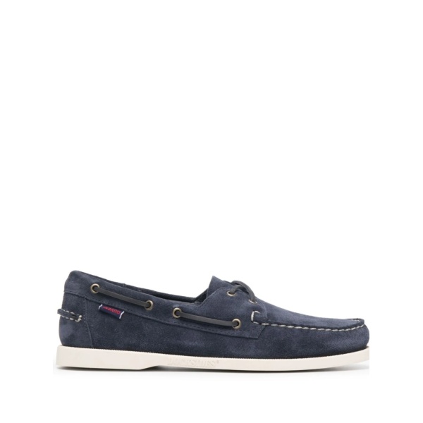 lace-up detail boat shoes
