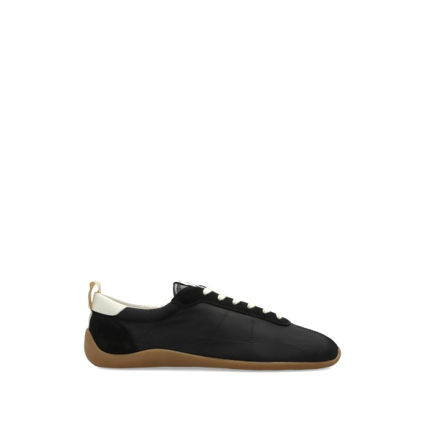 lace-up panelled sneakers