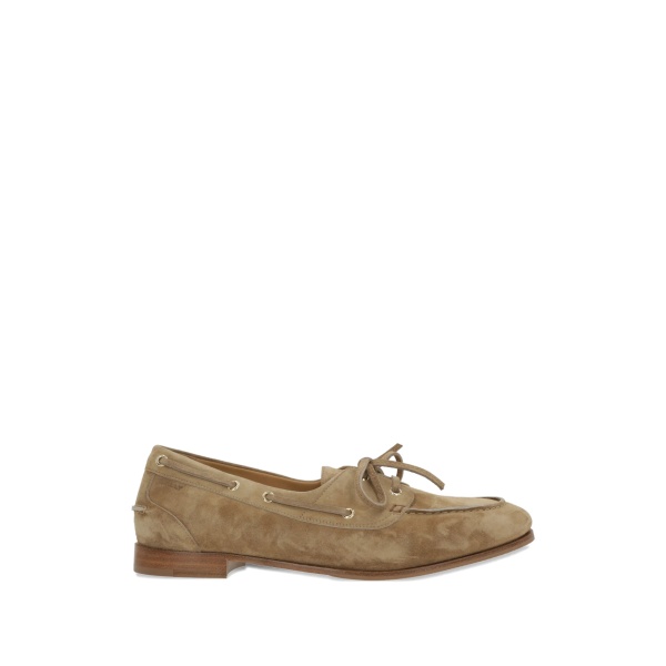 lace-up suede loafers