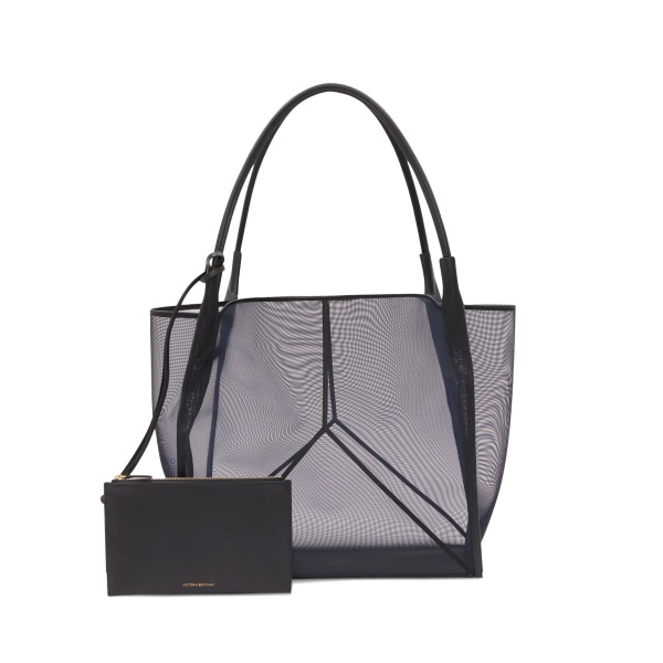 large navy tote bag