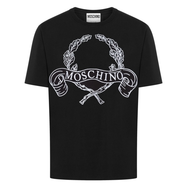 Laurel-print jersey T-shirt