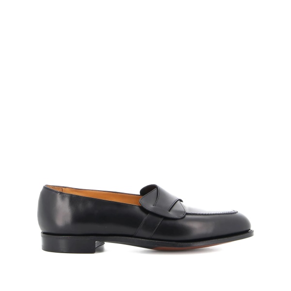 leather slip-on loafers