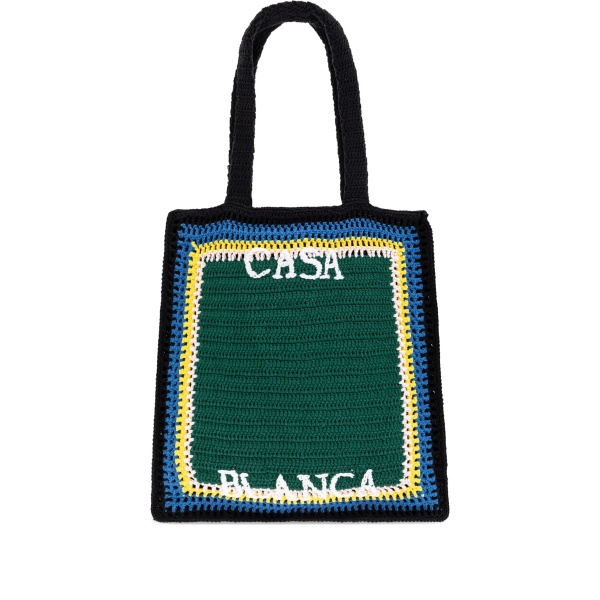 lettering cotton tote bag