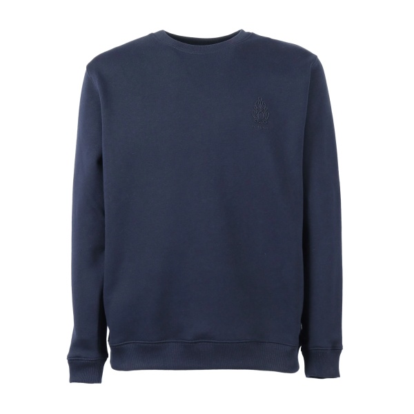 logo-embroidered cotton sweatshirt