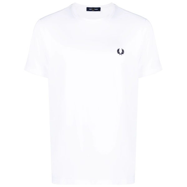 logo-embroidered cotton T-shirt