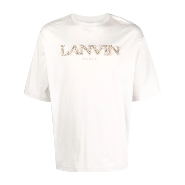 logo-embroidered cotton T-shirt