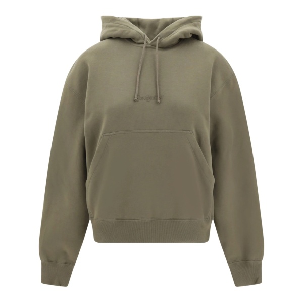 logo-embroidered hoodie