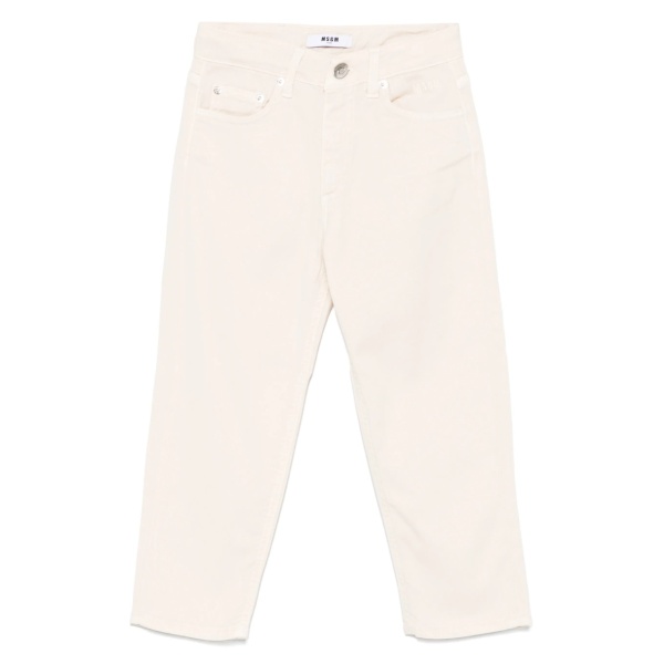 logo-embroidered jeans