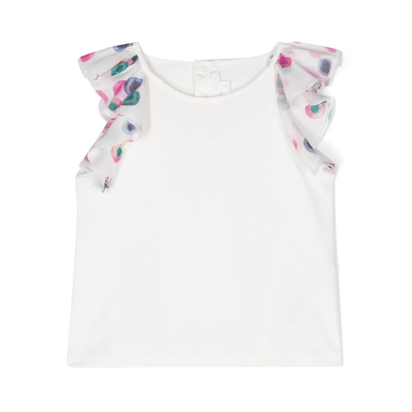 logo-embroidered T-shirt