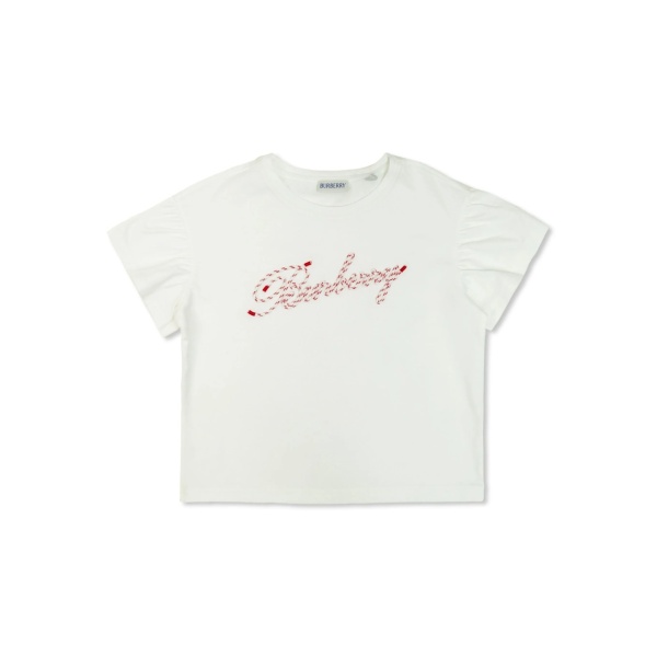 logo-embroidered T-shirt