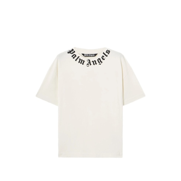 logo-neckline T-shirt