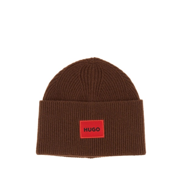 logo-patch beanie hat