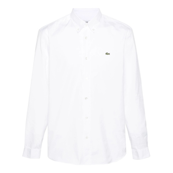 logo-patch cotton shirt