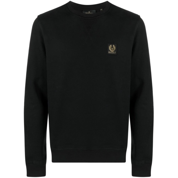 logo-patch cotton sweatshirt