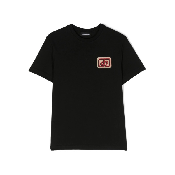 logo-patch cotton T-shirt