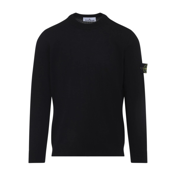logo-patch crew-neck sweatshirt