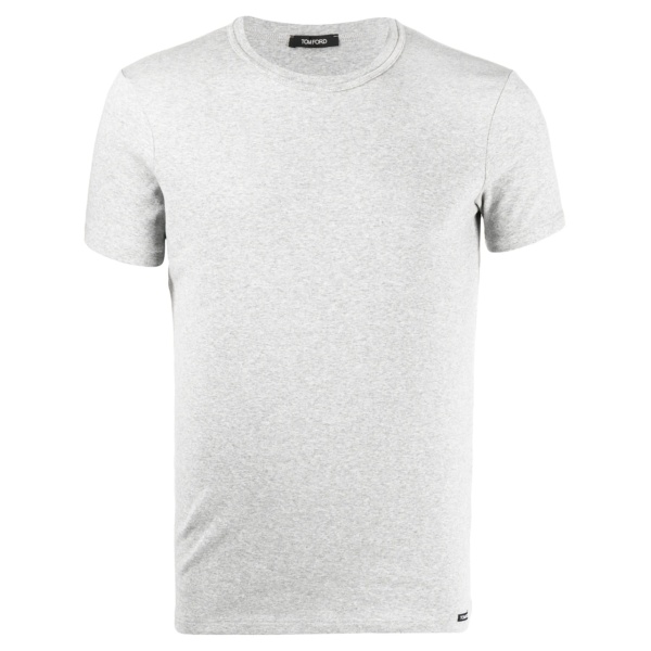 logo patch crew neck T-shirt