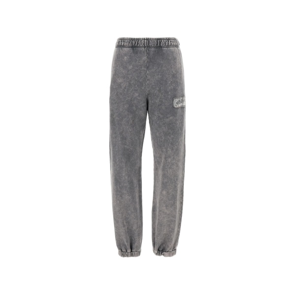 logo-patch elastic-waist track pants
