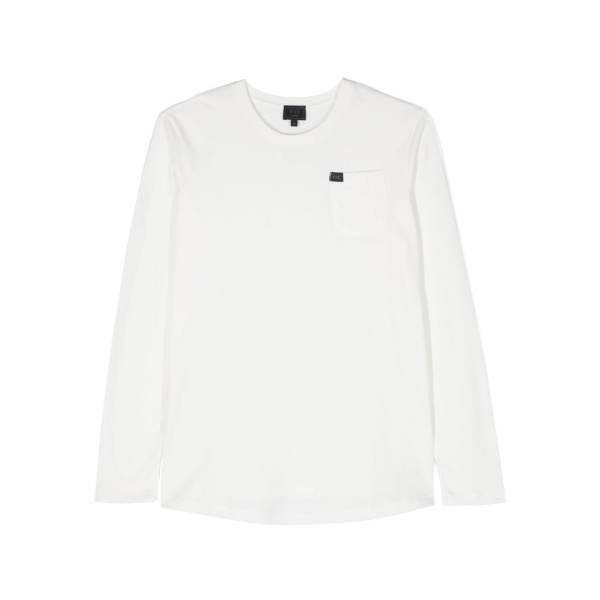 logo-patch long-sleeve cotton T-shirt