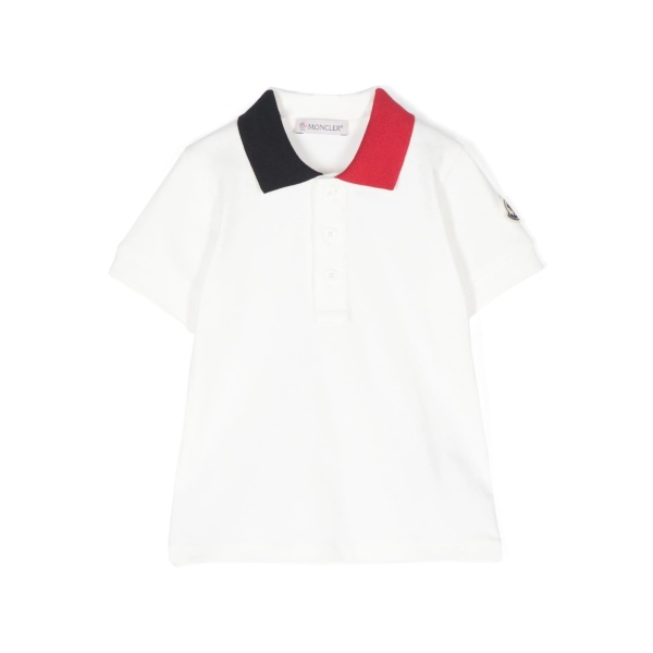 logo-patch polo shirt