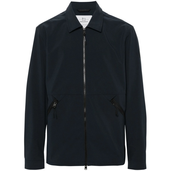 logo-patch zip-up jacket