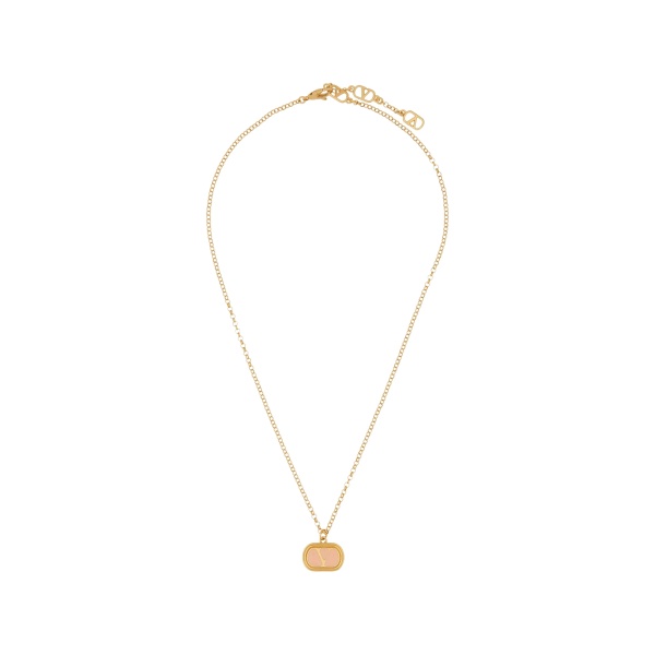 logo-pendant necklace