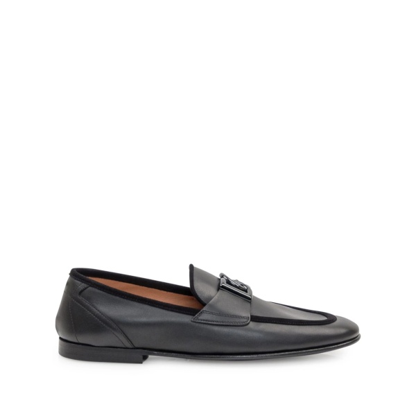 logo plaque loafers