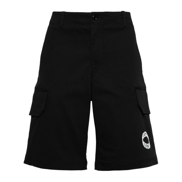 logo-print cargo shorts