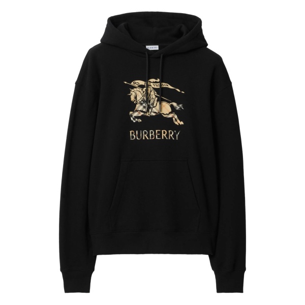 logo-print cotton hoodie