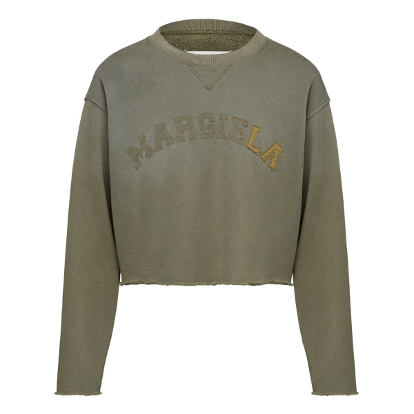 logo-print cropped sweatshirt