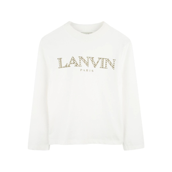 logo-print long-sleeve top