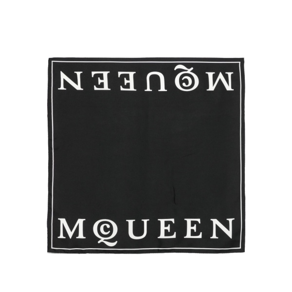 logo-print scarf