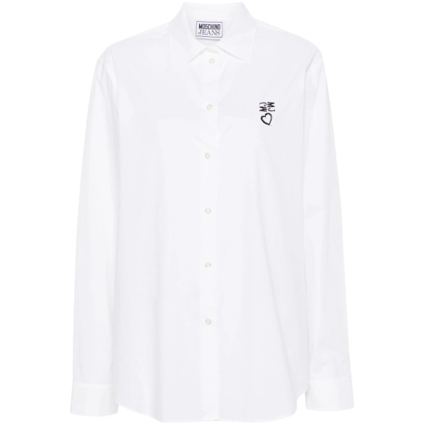 logo-print shirt