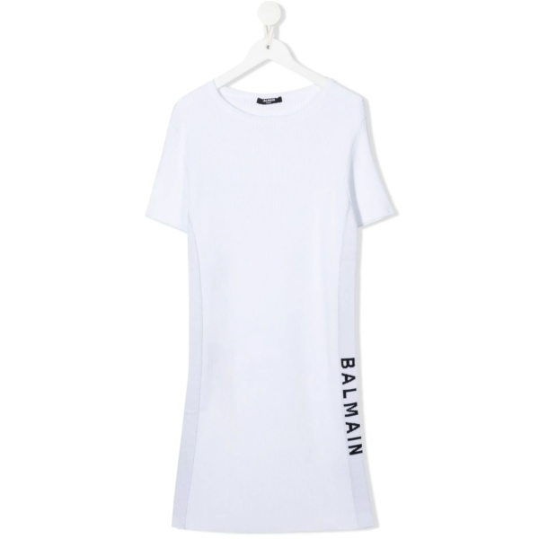 logo tape T-shirt dress