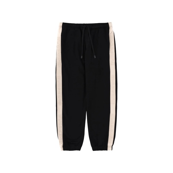 logo tape track pants