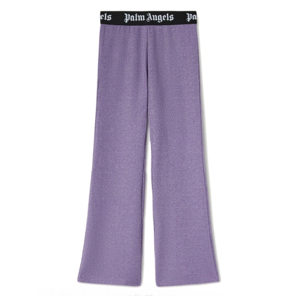 logo-waistband Lurex track pants
