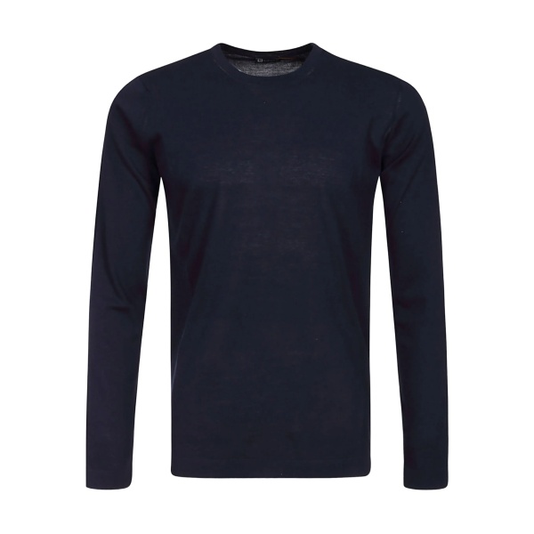 long-sleeve cotton T-shirt