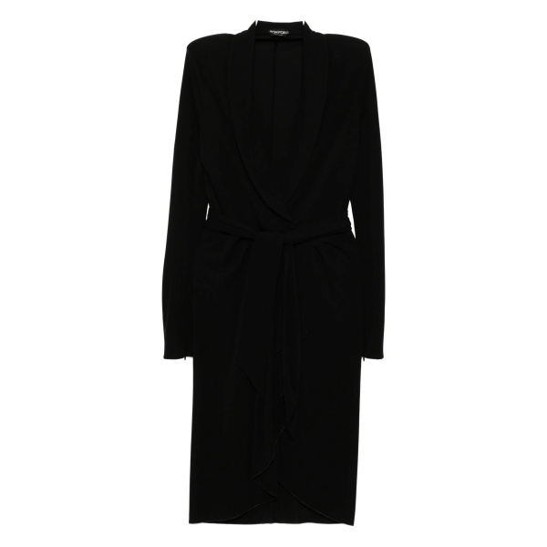 long-sleeves wrap dress