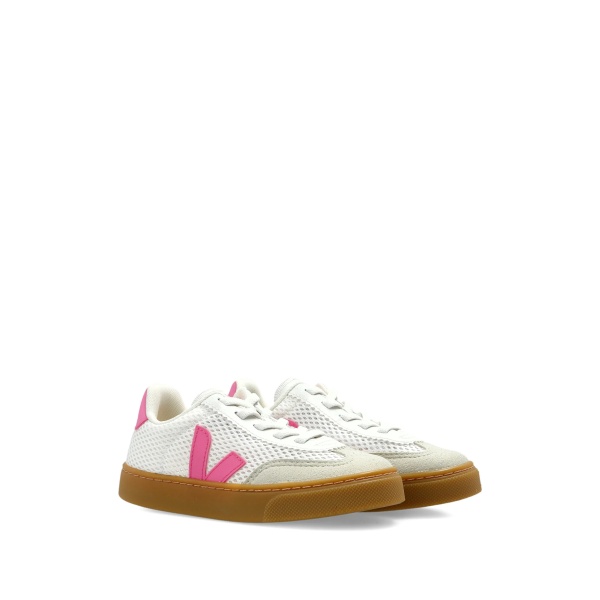 mesh logo sneakers