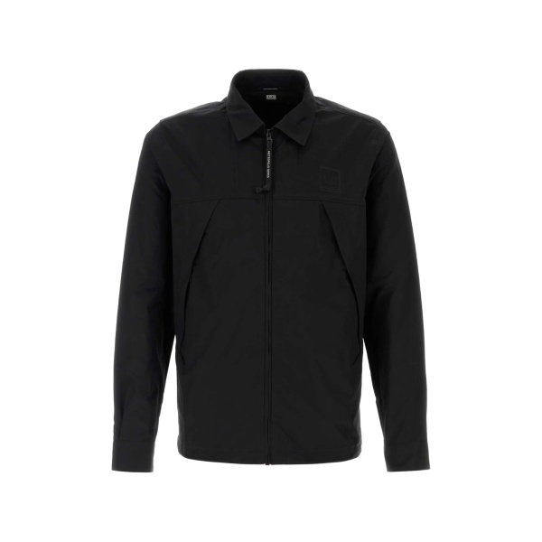 Metropolis gabardine shirt jacket