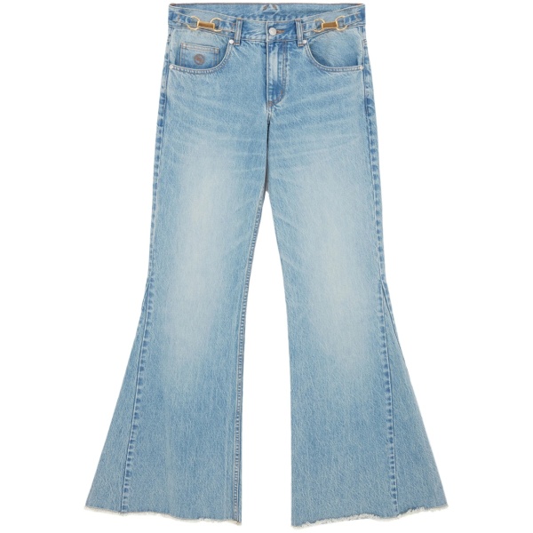 mid-rise bootcut jeans