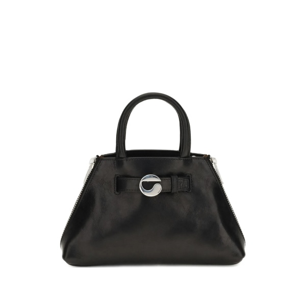 Mini Data zip-detail leather tote bag